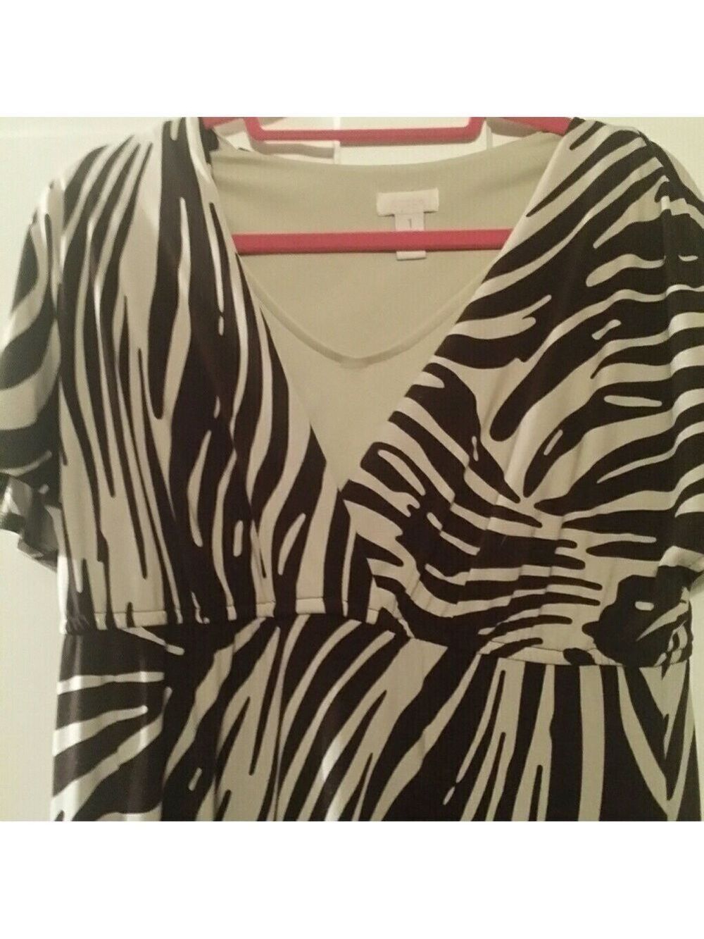 Chico’s size 1 Animal print maxi dress EUC - Picture 4 of 6
